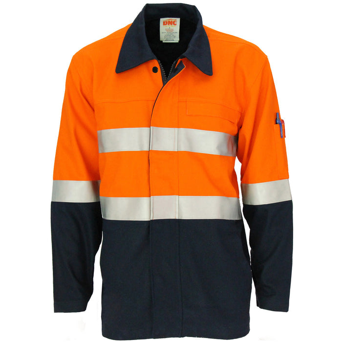Patron Saint Flame Retardant Two Tone Drill Arc Rated Welder's Jacket With Loxy F/R Tape 3458