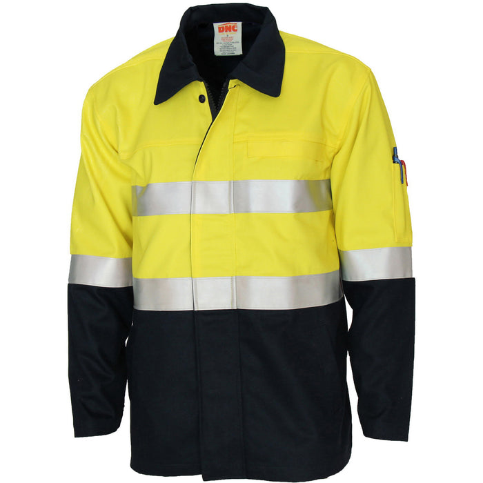 Patron Saint Flame Retardant Two Tone Drill Arc Rated Welder's Jacket With Loxy F/R Tape 3458