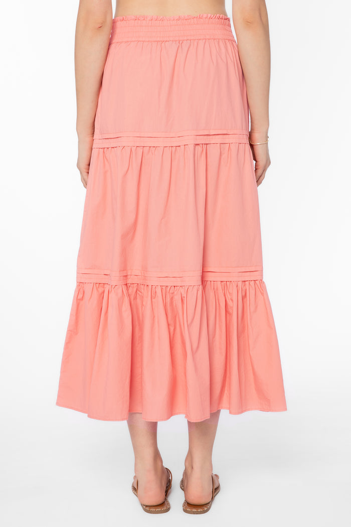 Pauline Coral Skirt - Bottoms - Velvet Heart Clothing