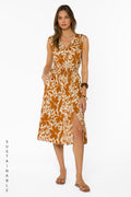 Persa Cocoa Floral Dress