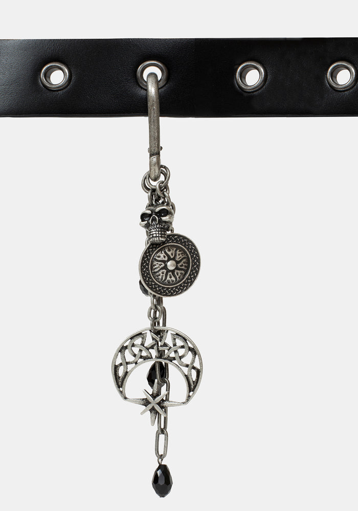 Phate Eyelet Charm Belt