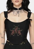 Phoenix Embroidered Corset Top