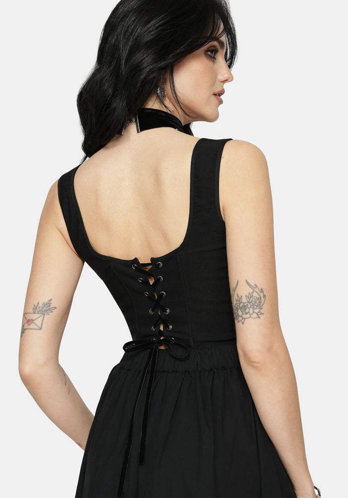 Phoenix Embroidered Corset Top