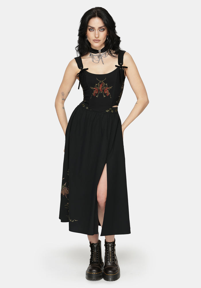 Phoenix Embroidered Corset Top