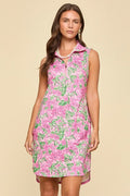 Pink Harbor Sleeveless A-Line Dress