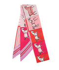 Pink horse print fashion scarf lightweight design
