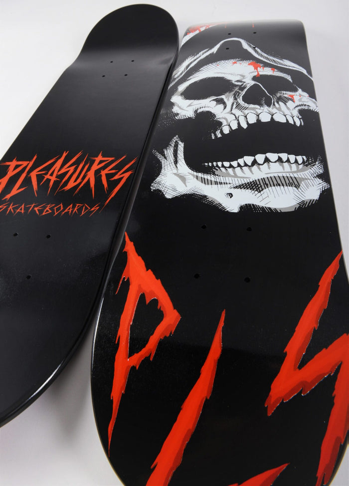 Pleasures Skateboards Black Death Deck