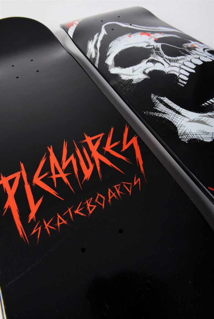 Pleasures Skateboards Black Death Deck
