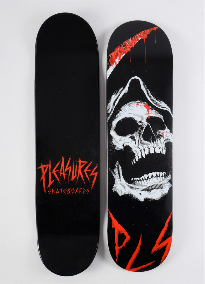 Pleasures Skateboards Black Death Deck