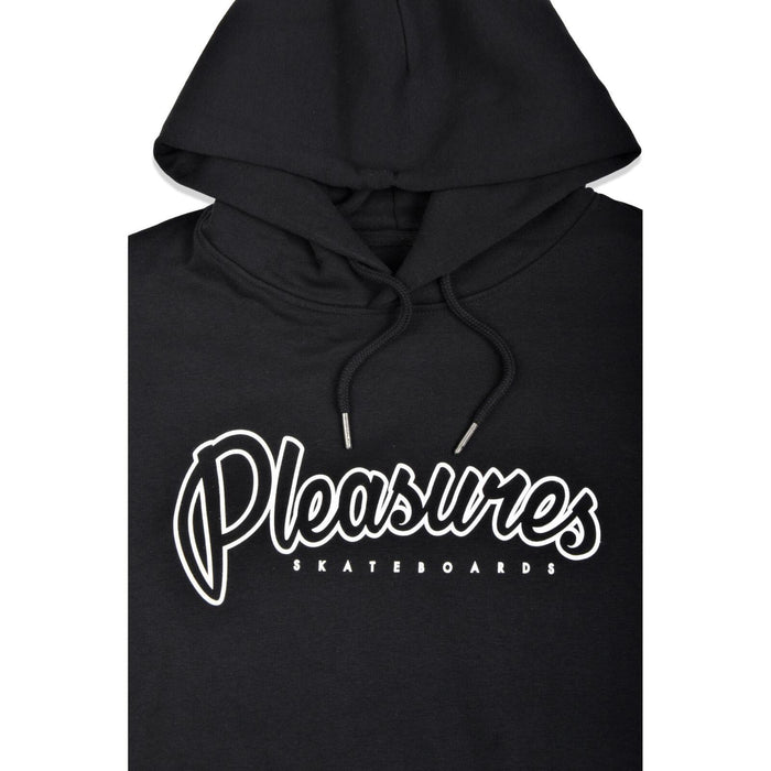 PLEASURES SKATEBOARDS BLACK HOODIE FELPA