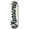 PLEASURES SKATEBOARDS CLASSIC LOGO DECK HOLOGRAPHIC FOIL 8.0"