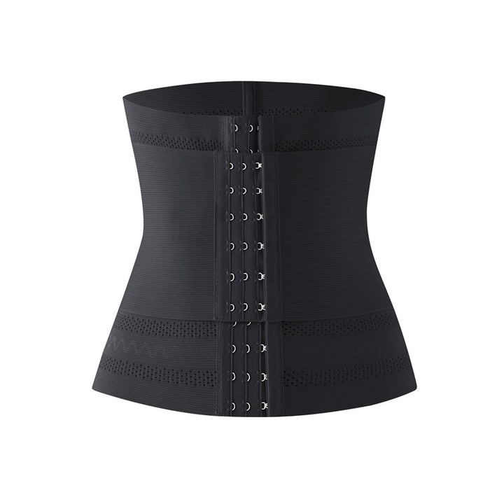Plus Size Full Body Waist Trainer Shaper Mesh Double Belt Tummy Control