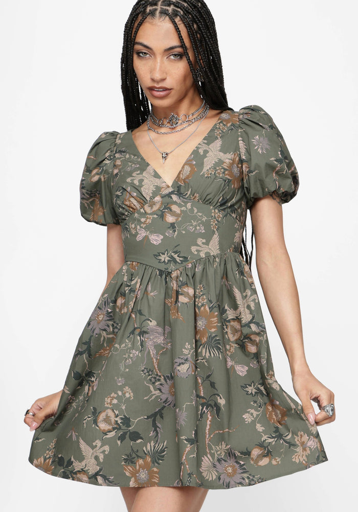 Poison Eden Cotton Mini Dress