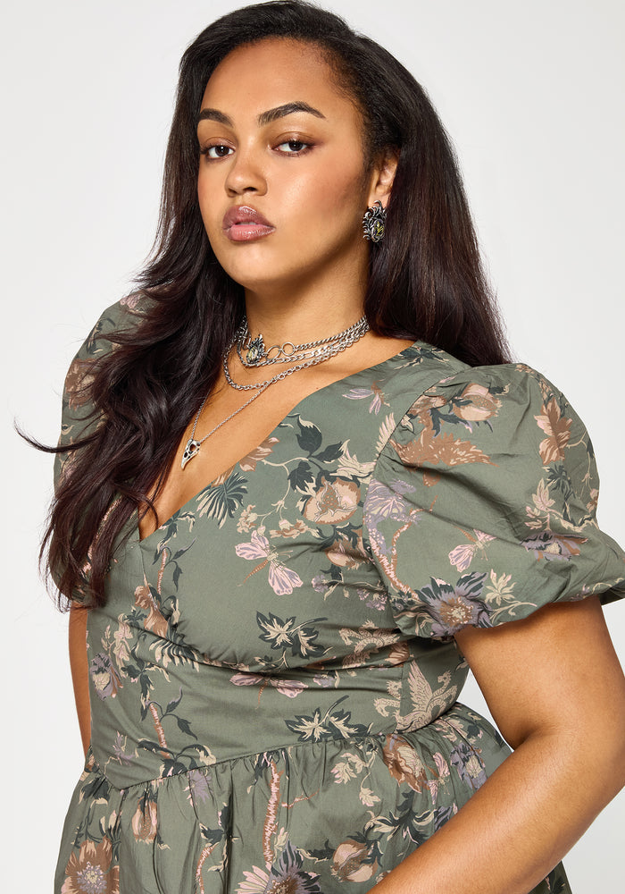Poison Eden Cotton Mini Dress