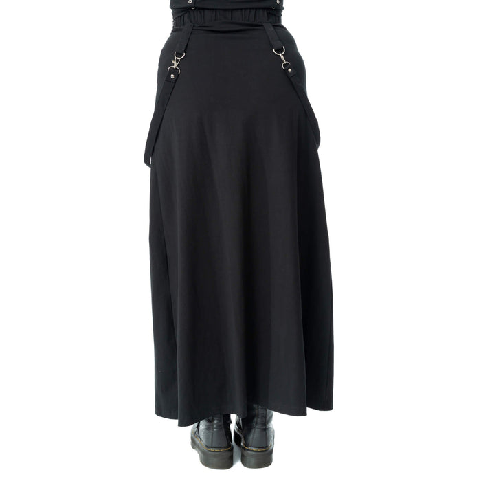 Poizen industries AMARANTH MAXI SKIRT - BLACK Claxton Creations GB