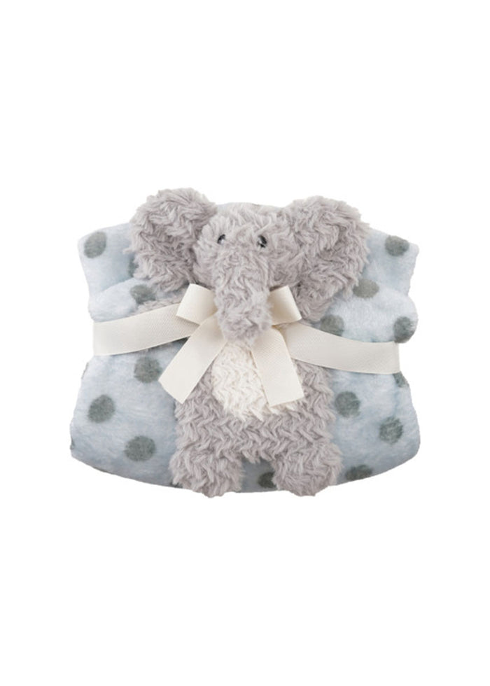 Polka Dot Baby Blanket & Plushie Set