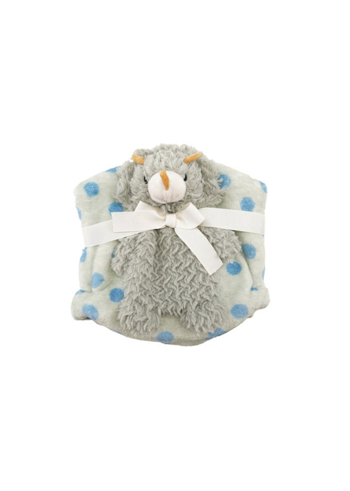 Polka Dot Baby Blanket & Plushie Set