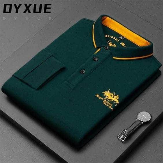 Folded Forest Green Polo Shirt Abu Dhabi
