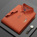 Slim fit orange polo shirt Dubai casual wear