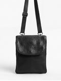 Powerlook Black Leather Crossbody Bag