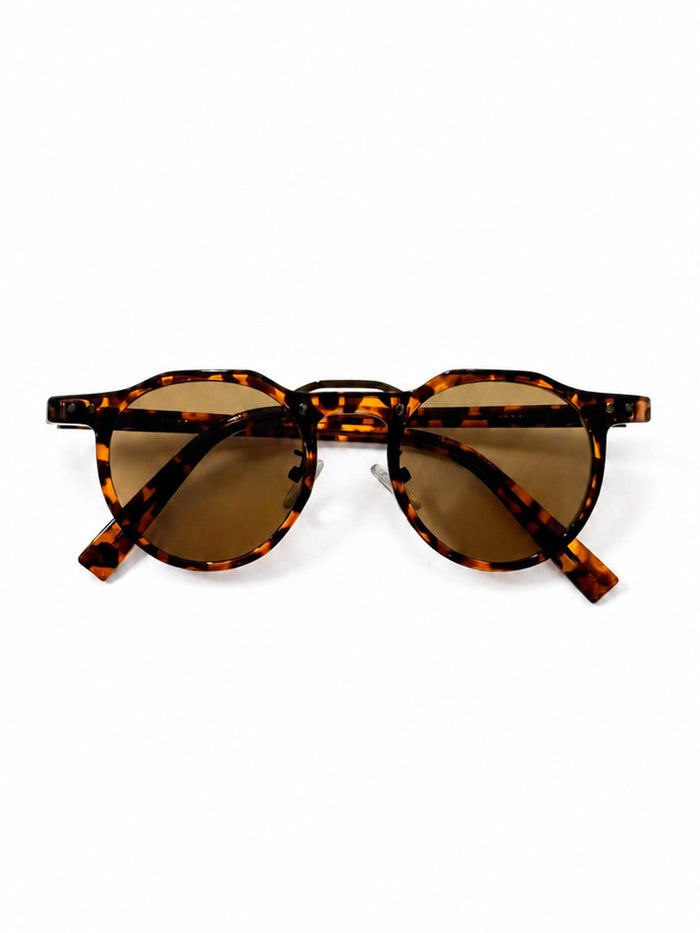 Powerlook Brown Round Sunglasses
