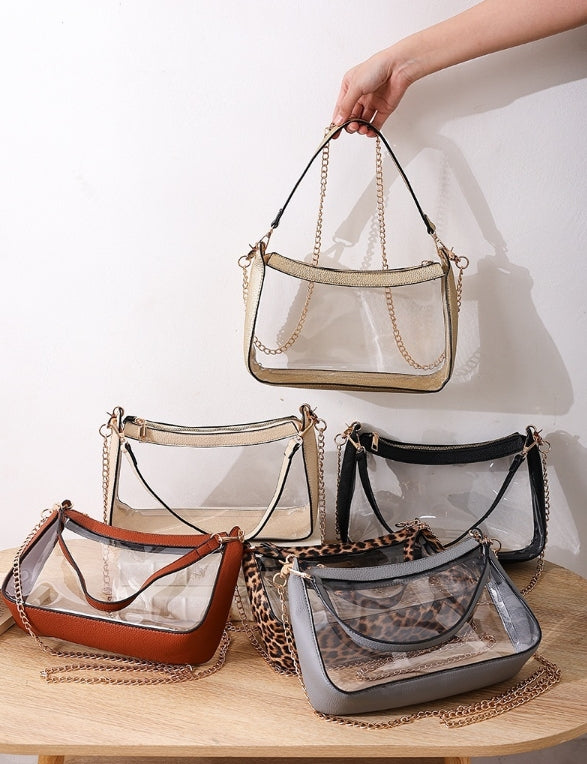 Premium Clear Stadium Satchel Purse