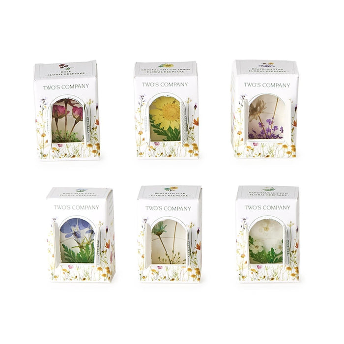 Pressed Floral in Gift Box Two's Company Pressed Flowers