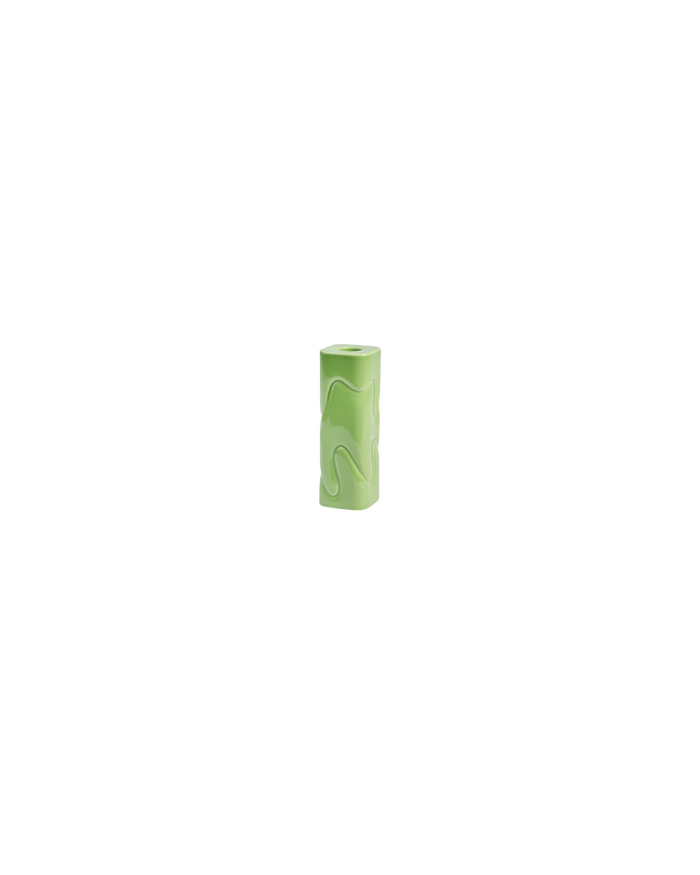 PUFFY CANDLE HOLDER GREEN