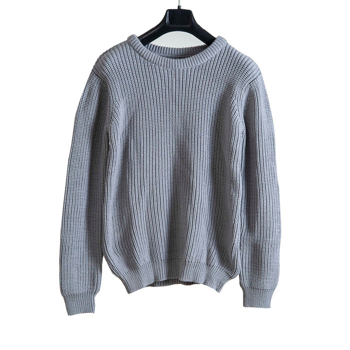 Pullover Round  Neck  - Ultimate Grey   |  For Men  |  100% Organic Wool - Mojopanda Organic  Store
