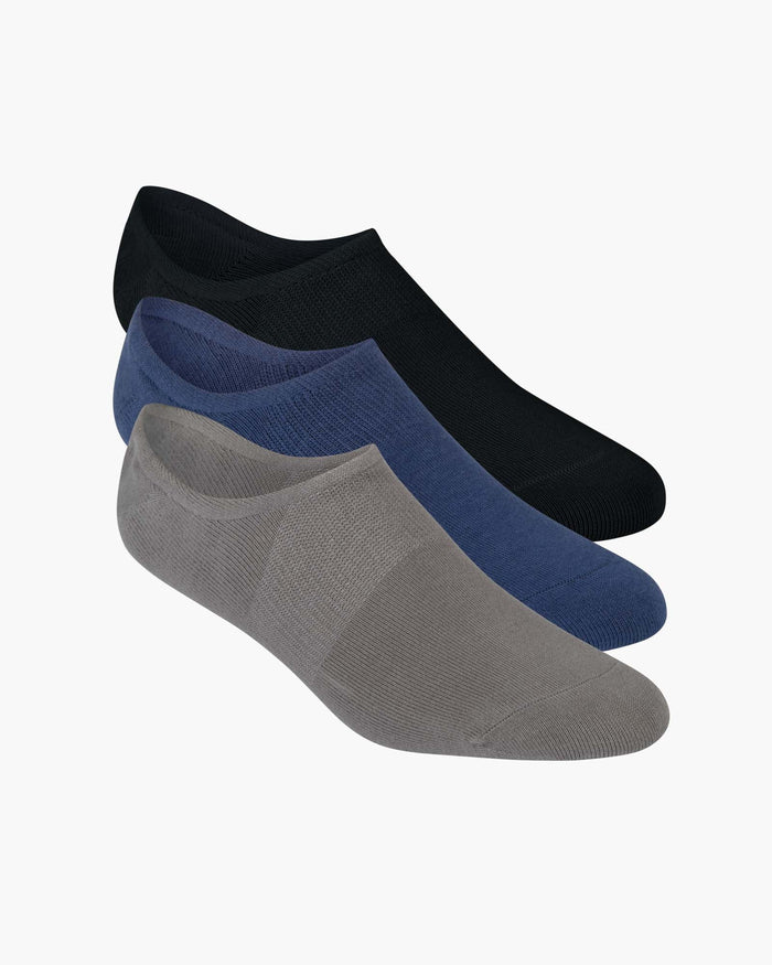 Pussyfoot - 3pk Footlet Socks - Blue | Black | Grey