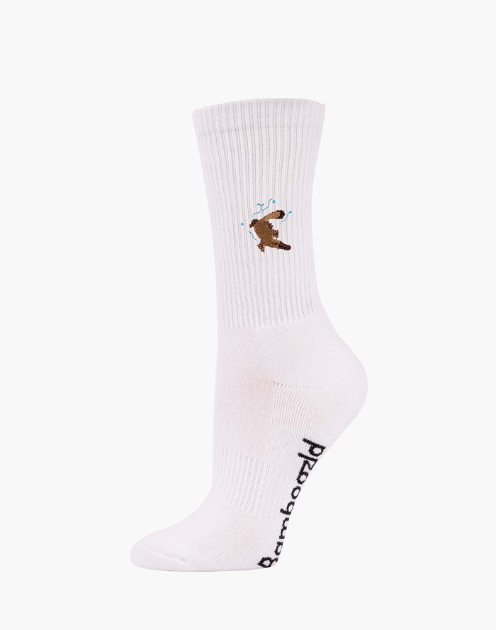 Pussyfoot - Womens Platypus Zoo Conservation Socks | White
