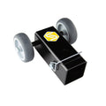 Saris SuperClamp G3 rack seated in Saris Rack Storage Dolly — compact garage storage