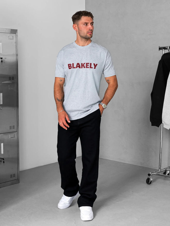 Raife Relaxed T-Shirt - Marl Grey