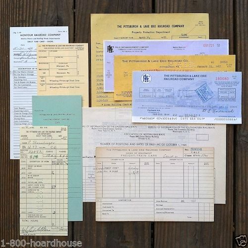 RAILROAD Paper Document Collection 1900-1980s