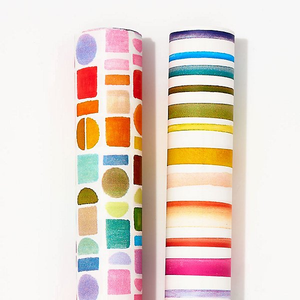 Rainbow Pallette Duo Stone Wrapping Paper