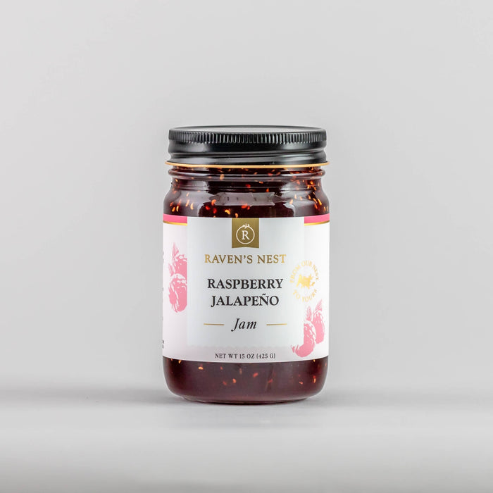 Raspberry Jalapeño Jam - 15 oz. Raven's Nest Gourmet