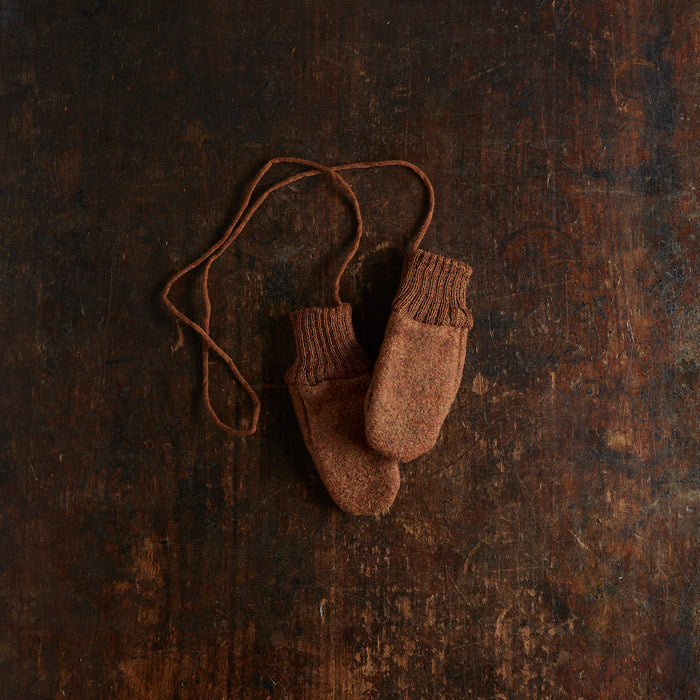 Reed Baby & Kids Mittens - Boiled Merino Wool - Auburn