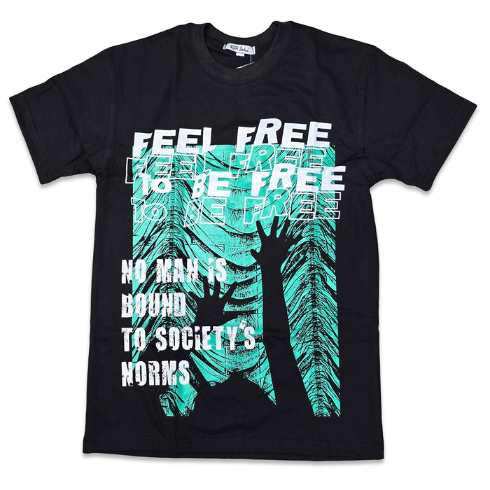 RETRO LABEL FEEL FREE SHIRT (Retro Air Jordan 1 Retro High blue )