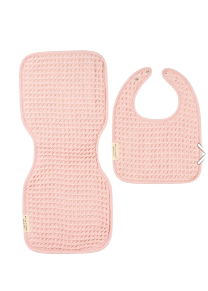 Reversible Bib + Burp Set by Bella Tunno | 2 Colors Bella Tunno Blanket Blush