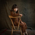 River Baby & Kids Dungarees - Boiled Merino Wool - Auburn