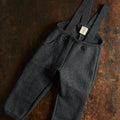 River Baby & Kids Pocket Dungarees - Boiled Merino Wool - Anthracite