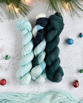 Destination Yarn fingering weight yarn Rockefeller Ice Rink Trio