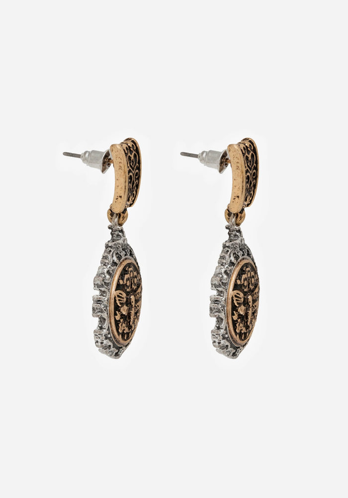 Rosamoth Cameo Drop Earrings