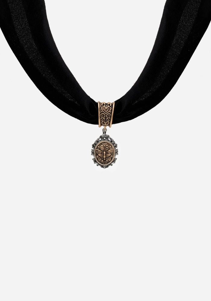 Rosamoth Cameo Velvet Choker
