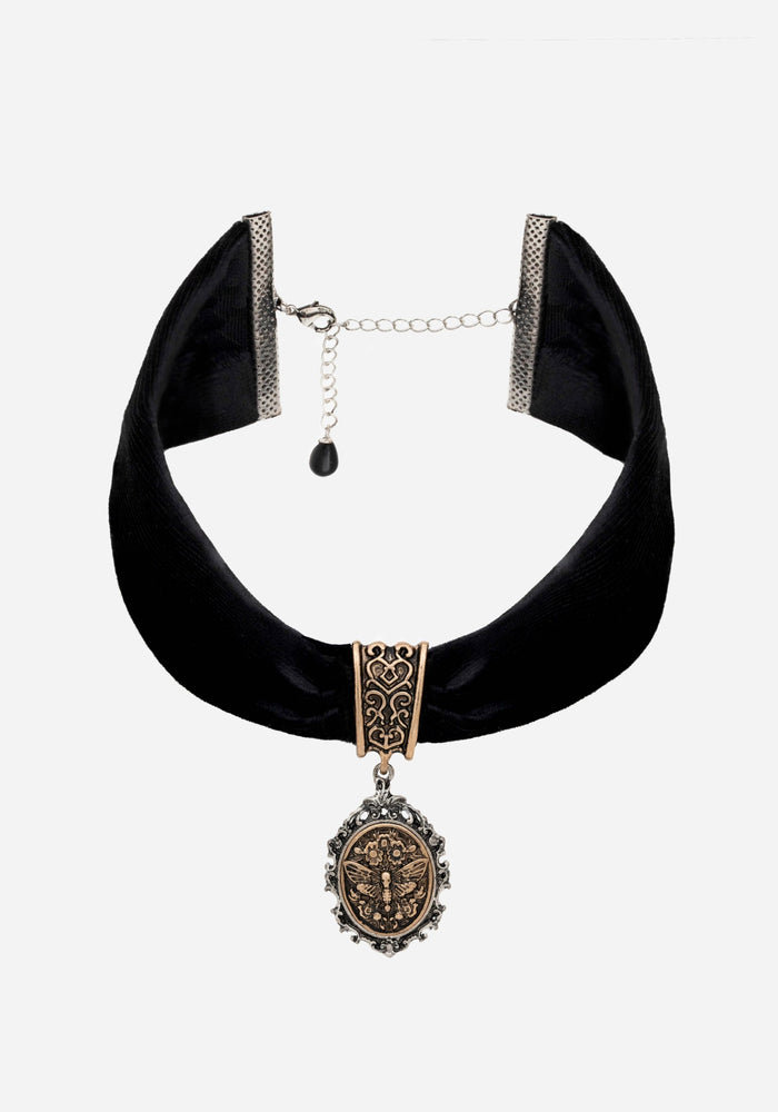 Rosamoth Cameo Velvet Choker
