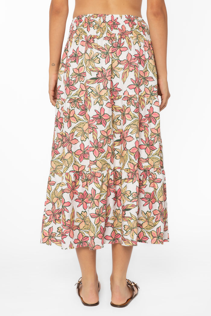 Roseanne Hawaiian Floral Skirt - Bottoms - Velvet Heart Clothing