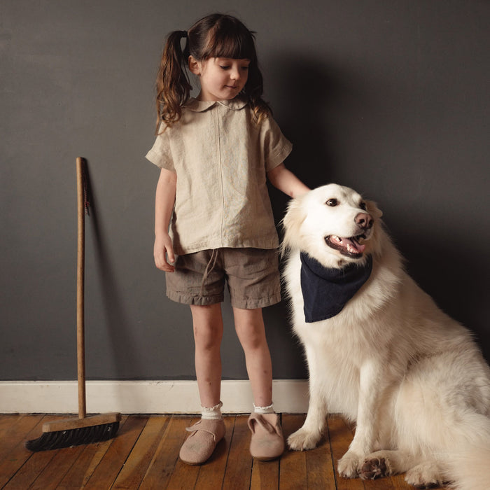 Rowan Baby & Kids Shorts - Linen - Timber