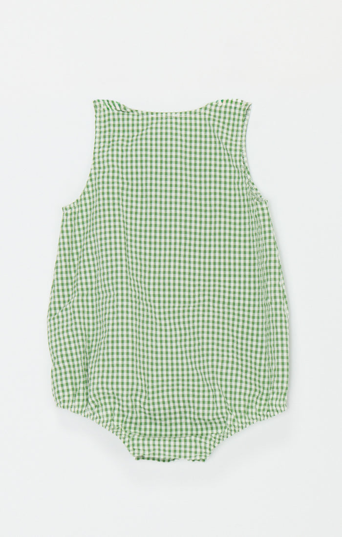 Rowan Onesie ~ Field Green Gingham