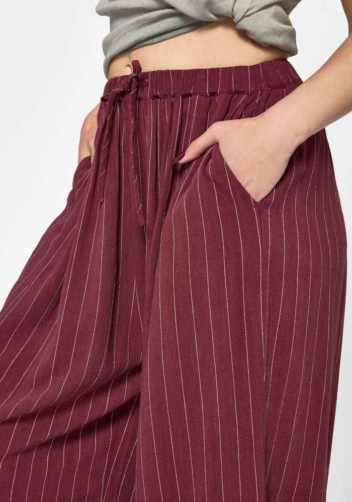 Rue Stripe Voile Extreme Balloon Trouser