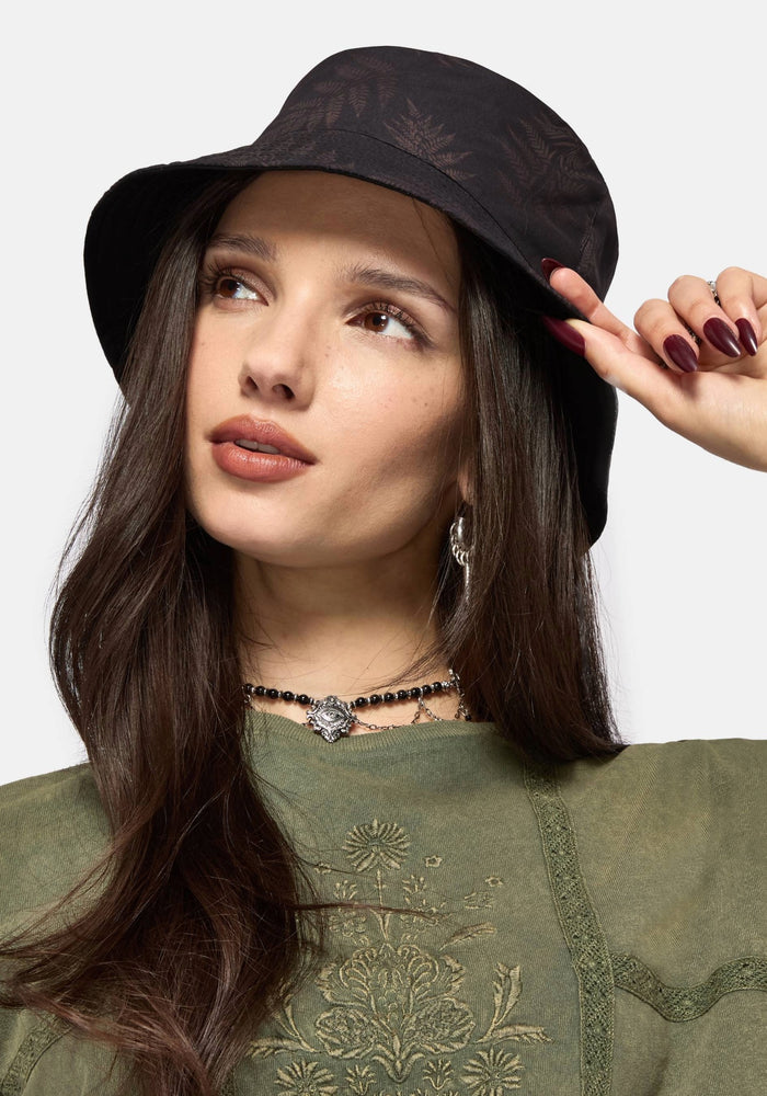 Ruin Fern Printed Bucket Hat